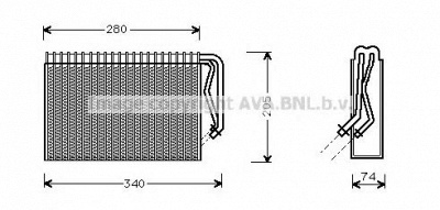 AVA QUALITY COOLING olv311 -  Испаритель, кондиционер